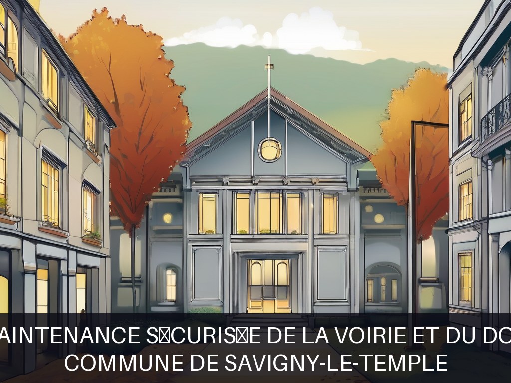 Illustration pour Commune de Savigny-le-Temple: Gestion et maintenance sécurisée de la voirie et du domaine public