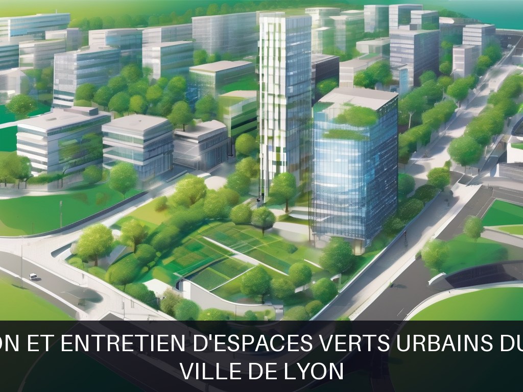 Illustration pour Ville de Lyon: Création et entretien d'espaces verts urbains durables