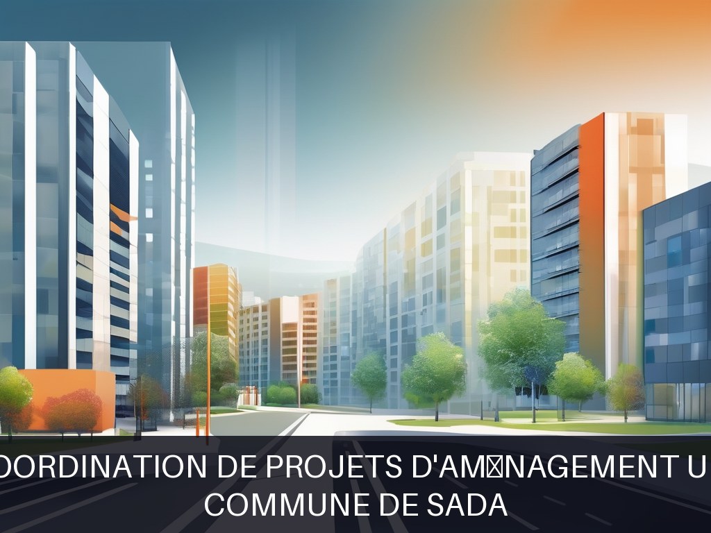 Illustration pour Commune de Sada: Pilotage et coordination de projets d'aménagement urbain durable