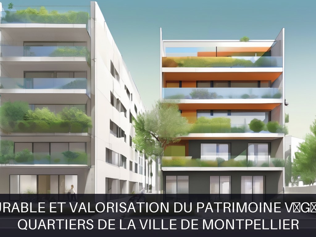Illustration pour Quartiers de la Ville de Montpellier: Gestion durable et valorisation du patrimoine végétal urbain