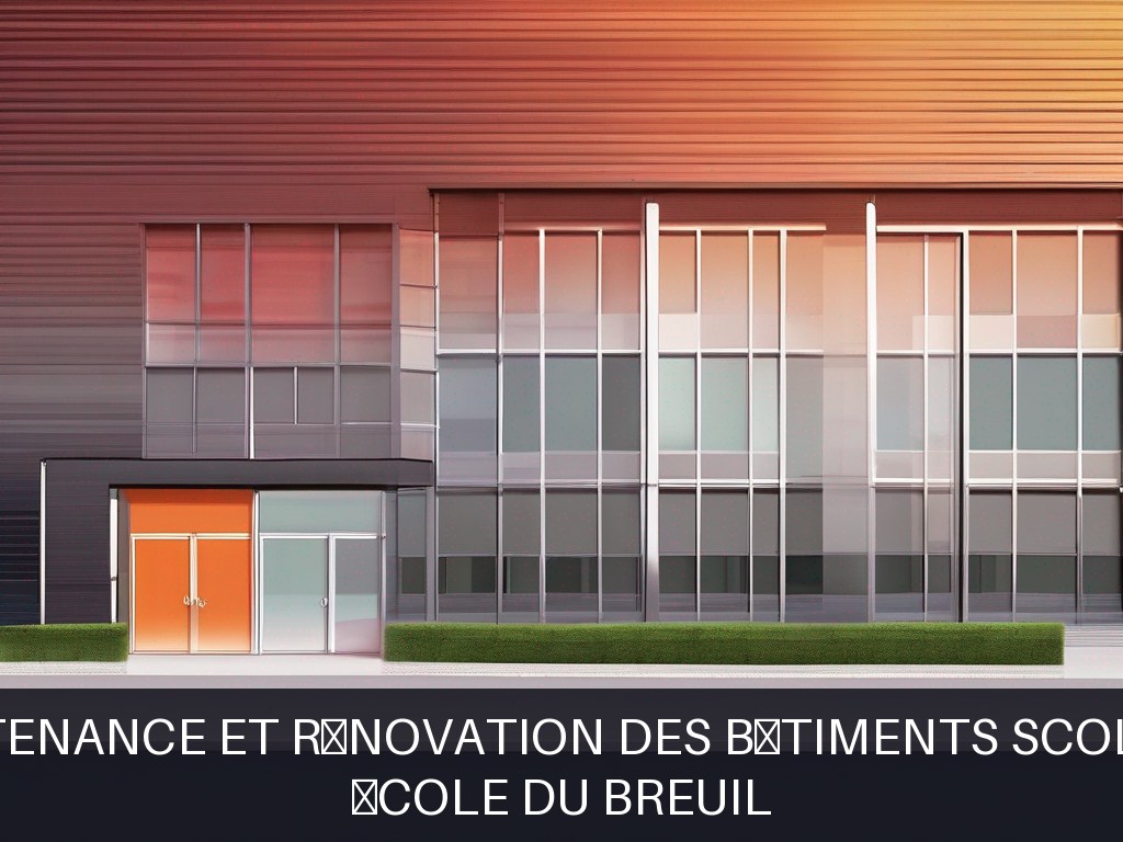 Illustration pour École Du Breuil: Maintenance et rénovation des bâtiments scolaires