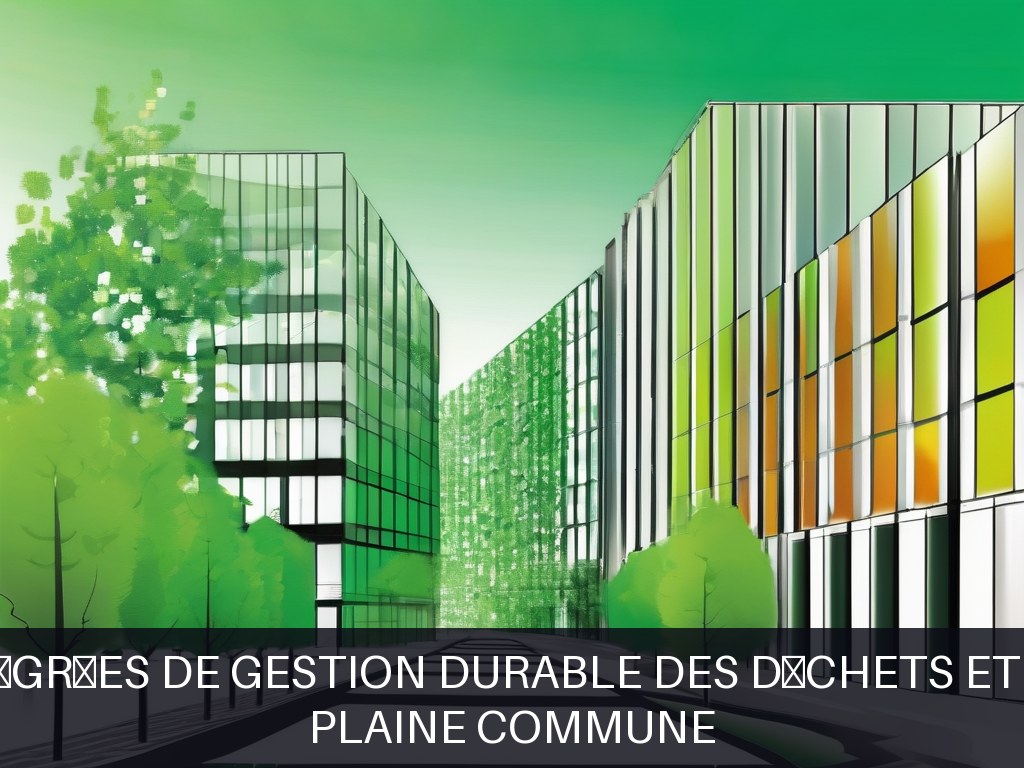 Illustration pour Plaine Commune: Solutions intégrées de gestion durable des déchets et espaces verts