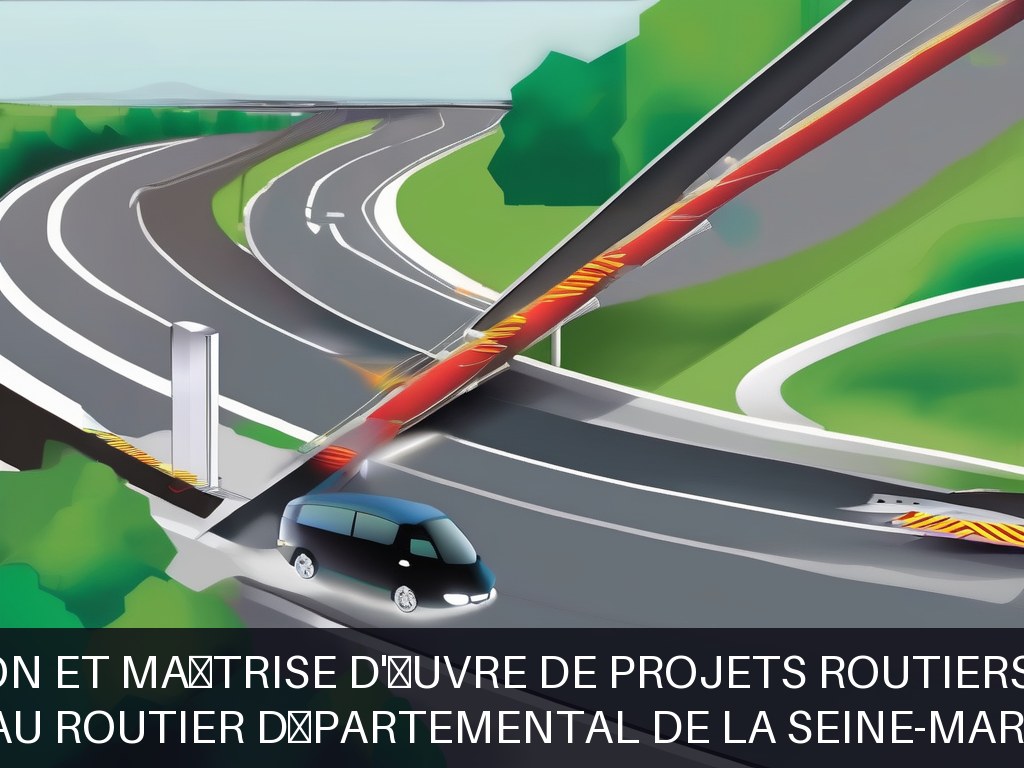 Illustration pour Réseau routier départemental de la Seine-Maritime: Conception et maîtrise d'œuvre de projets routiers durables