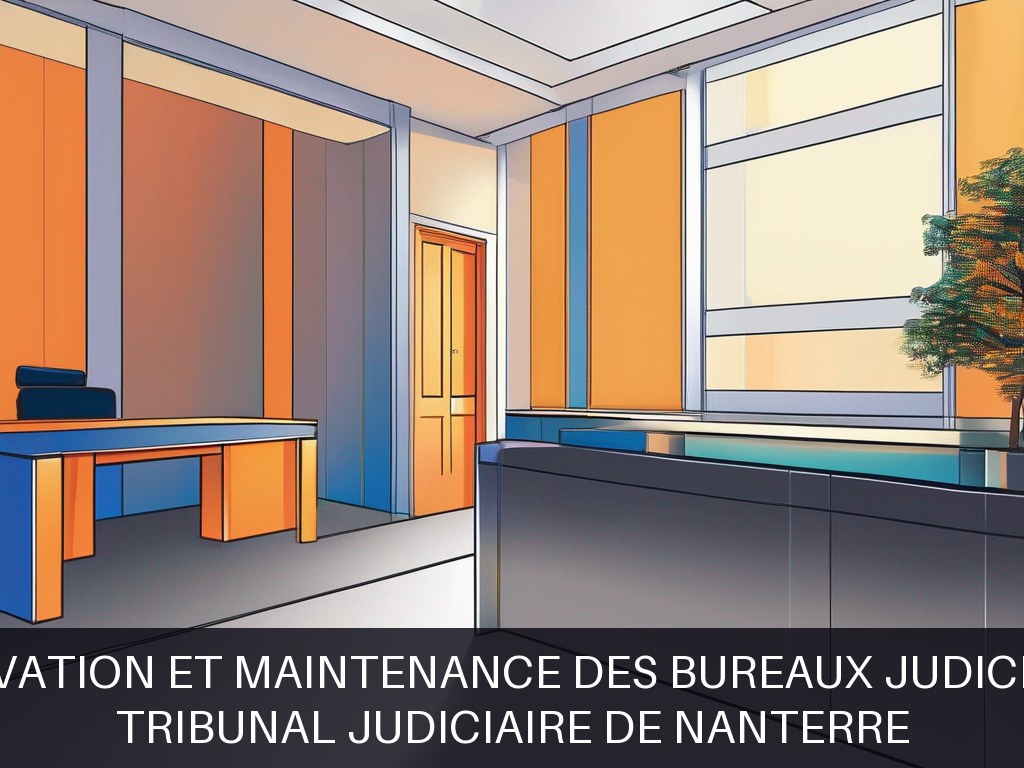 Illustration pour Tribunal Judiciaire de Nanterre: Rénovation et maintenance des bureaux judiciaires