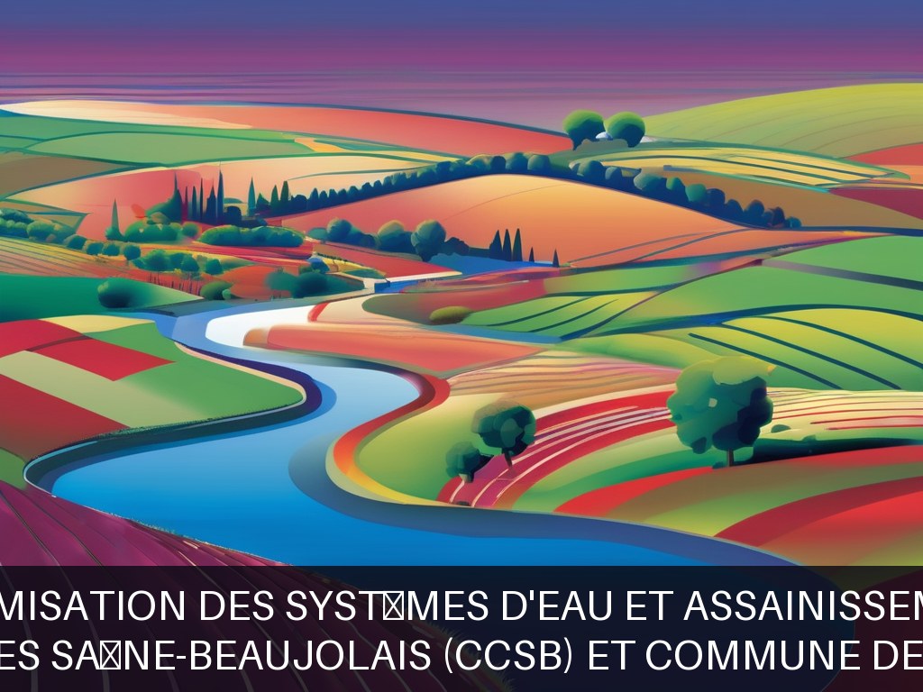 Illustration pour Communauté de Communes Saône-Beaujolais (CCSB) et Commune de Belleville-en-Beaujolais: Optimisation des systèmes d'eau et assainissement (Potentiel à