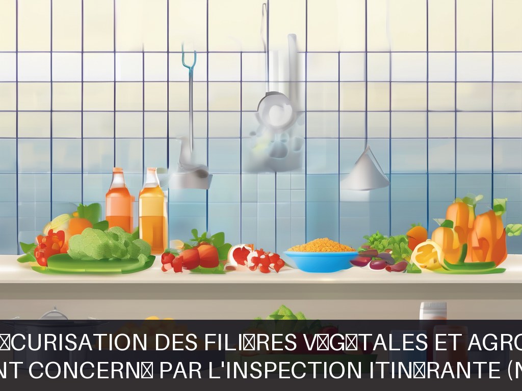 Illustration pour Département concerné par l'inspection itinérante (non précisé): Contrôle et sécurisation des filières végétales et agroalimentaires
