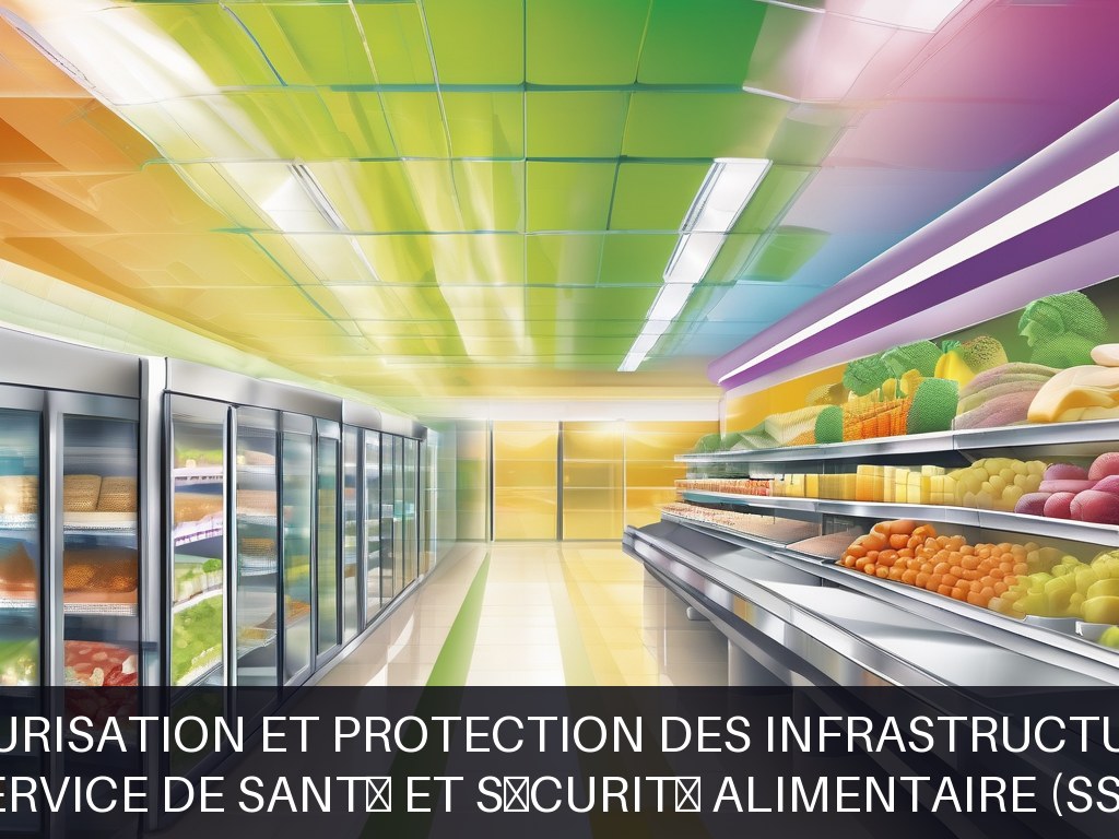 Illustration pour Service de Santé et Sécurité Alimentaire (SSA): Solutions de sécurisation et protection des infrastructures alimentaires