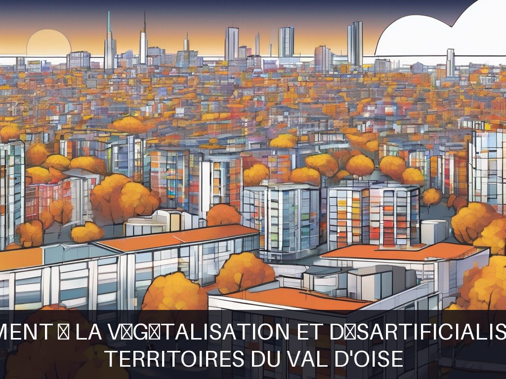 Illustration pour Territoires du Val d'Oise: Accompagnement à la végétalisation et désartificialisation urbaine