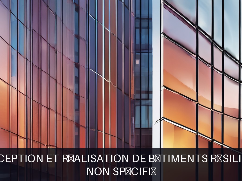 Illustration pour Non spécifié: Conception et réalisation de bâtiments résilients