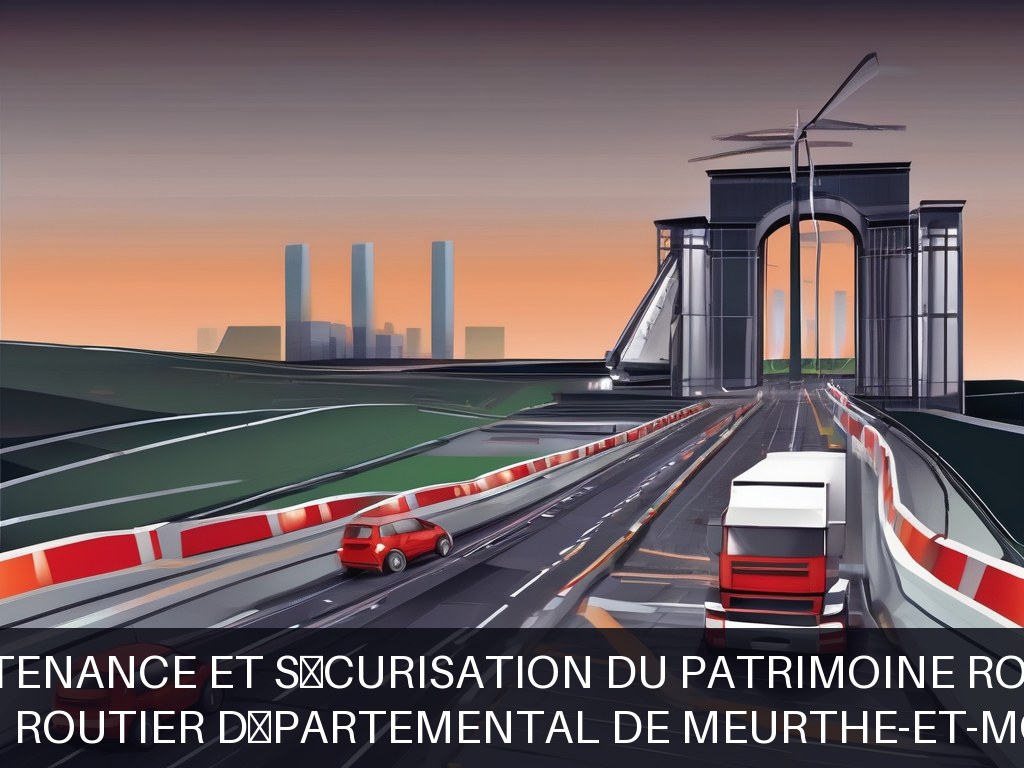 Illustration pour Réseau routier départemental de Meurthe-et-Moselle: Maintenance et sécurisation du patrimoine routier