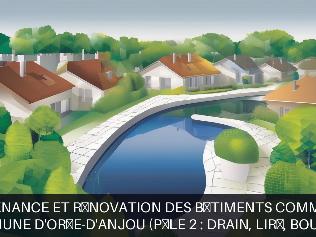 Illustration pour Commune d'Orée-d'Anjou (Pôle 2 : Drain, Liré, Bouzillé): Maintenance et rénovation des bâtiments communaux