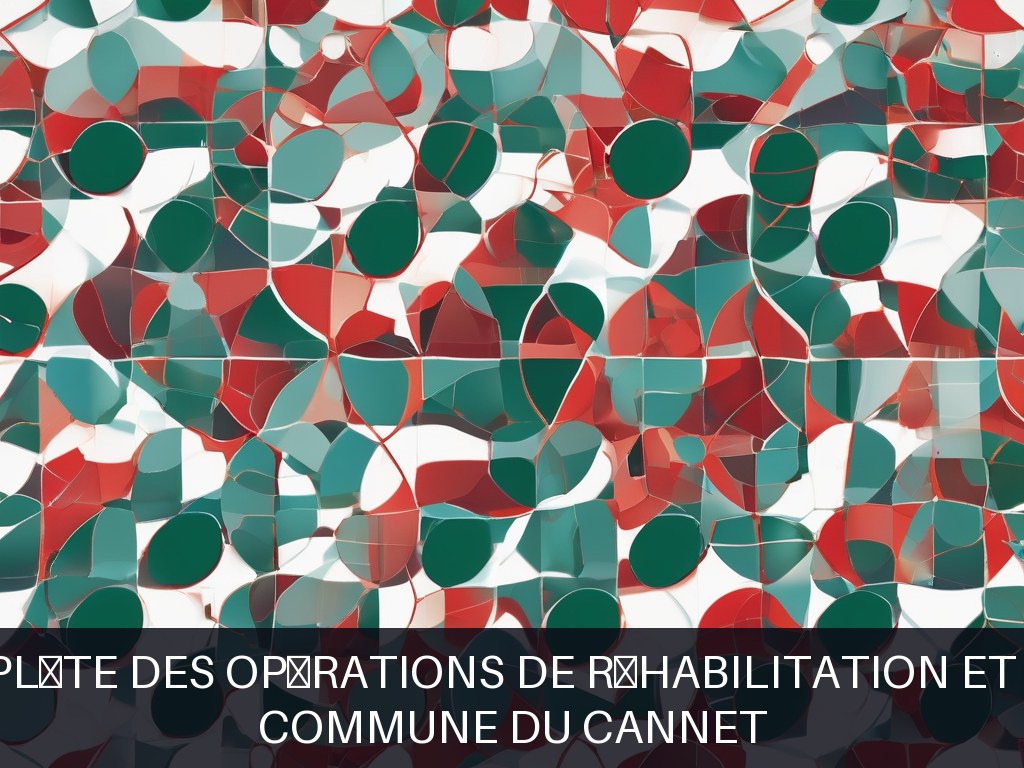 Illustration pour Commune du Cannet: Gestion complète des opérations de réhabilitation et maintenance