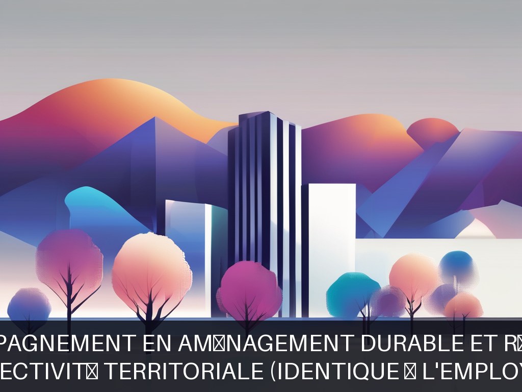 Illustration pour Collectivité territoriale (identique à l'employeur): Accompagnement en aménagement durable et résilient