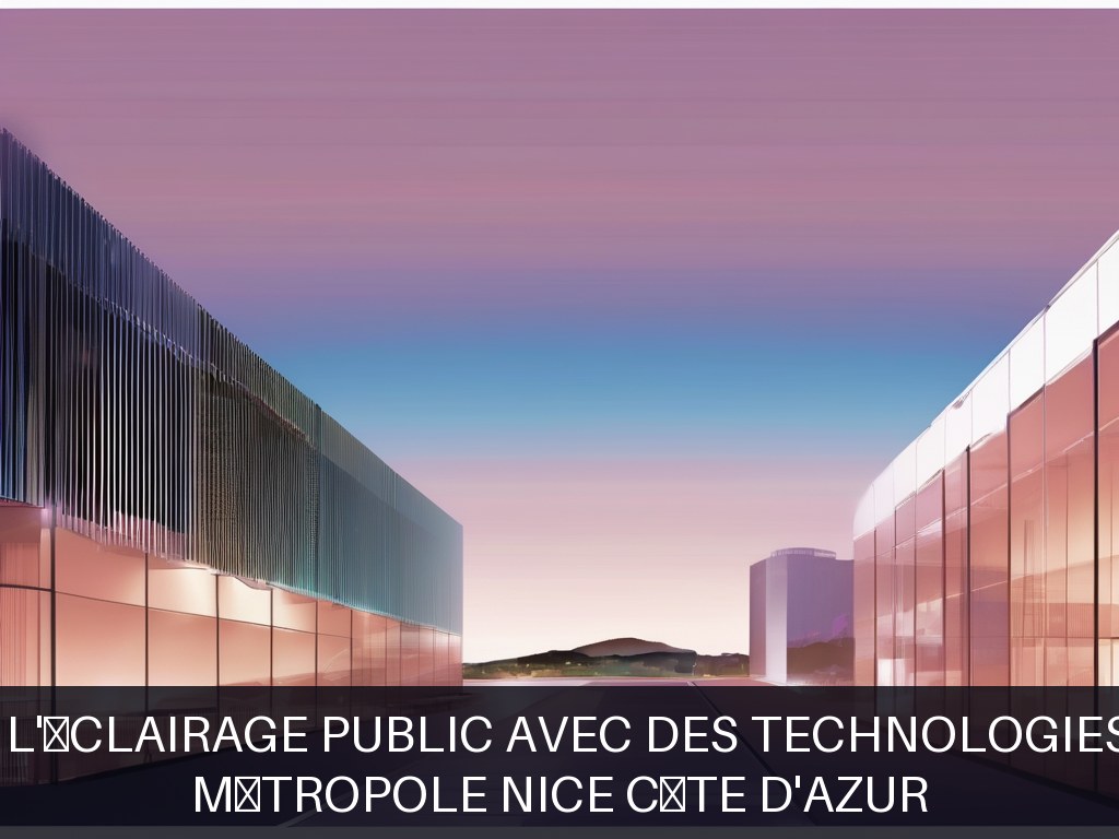 Illustration pour Métropole Nice Côte d'Azur: Optimisation de l'éclairage public avec des technologies renouvelables