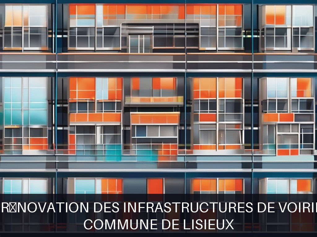Illustration pour Commune de Lisieux: Entretien et rénovation des infrastructures de voirie communale