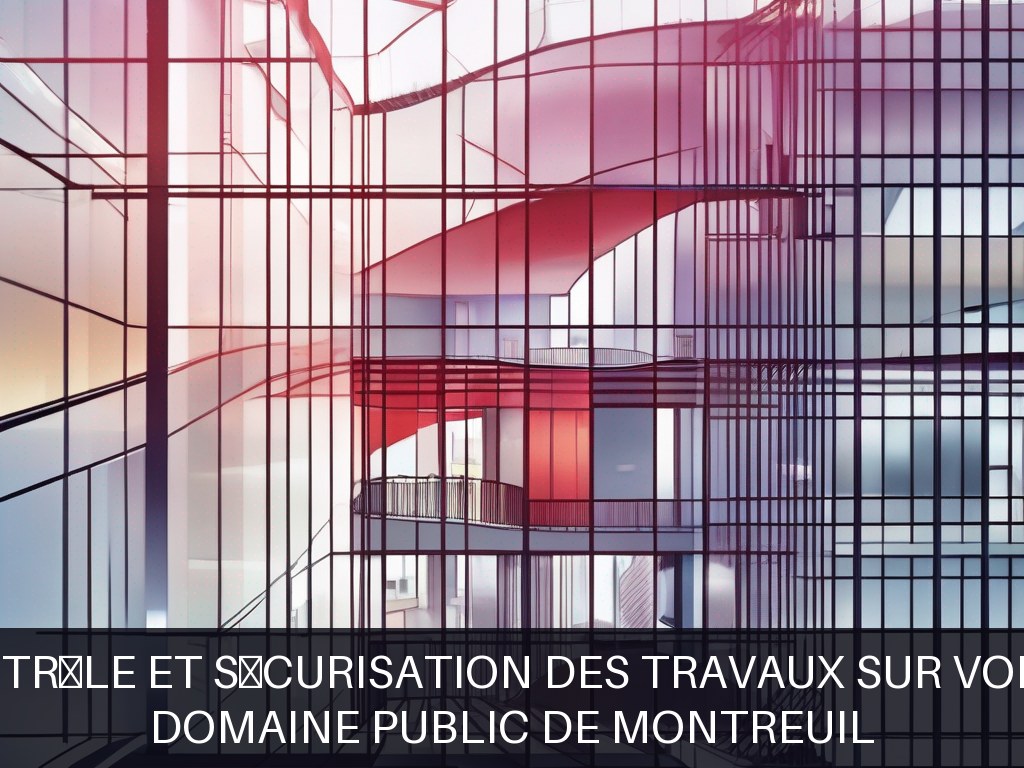 Illustration pour Domaine public de Montreuil: Contrôle et sécurisation des travaux sur voiries
