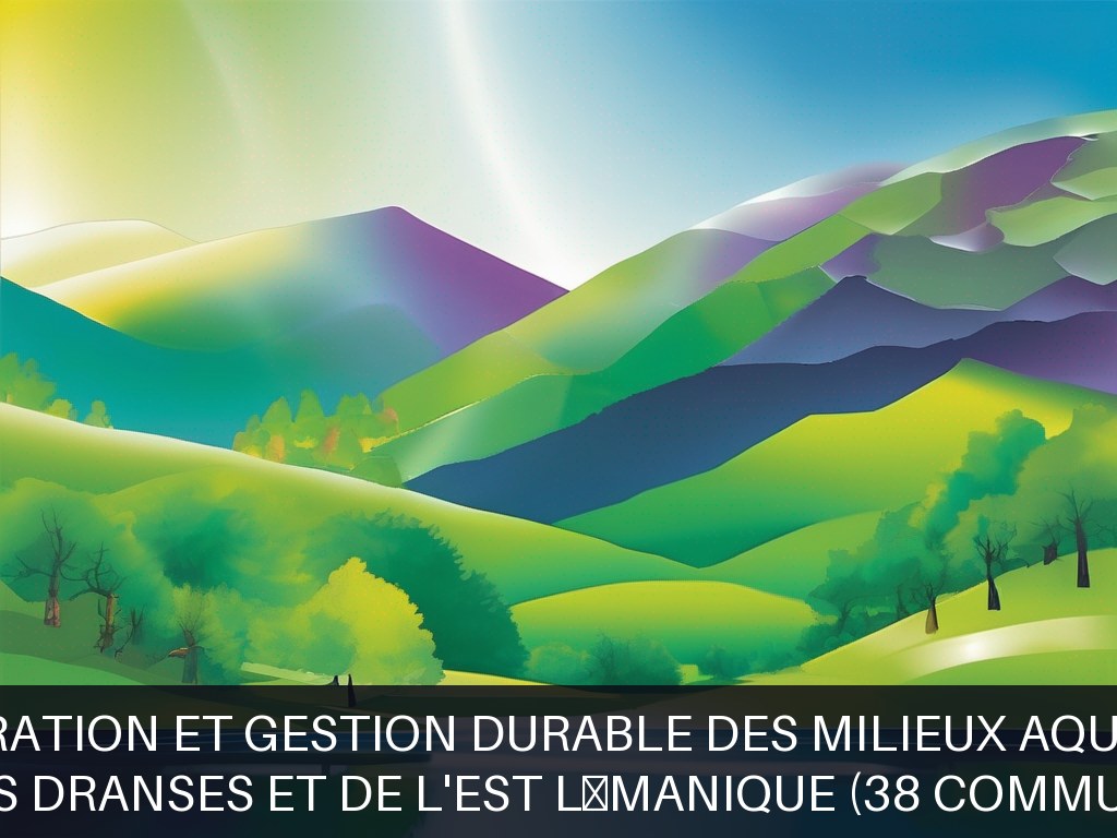 Illustration pour Bassin versant des Dranses et de l'Est lémanique (38 communes, Haute-Savoie): Restauration et gestion durable des milieux aquatiques (Potentiel à Cour