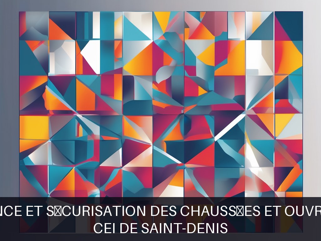 Illustration pour CEI de Saint-Denis: Maintenance et sécurisation des chaussées et ouvrages d'art