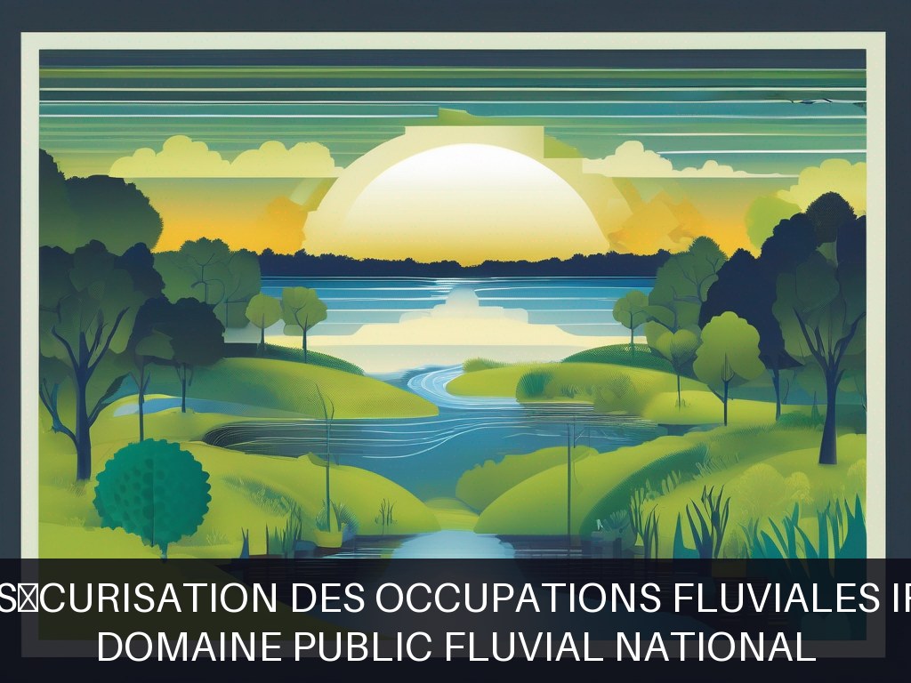 Illustration pour Domaine public fluvial national: Gestion et sécurisation des occupations fluviales irrégulières
