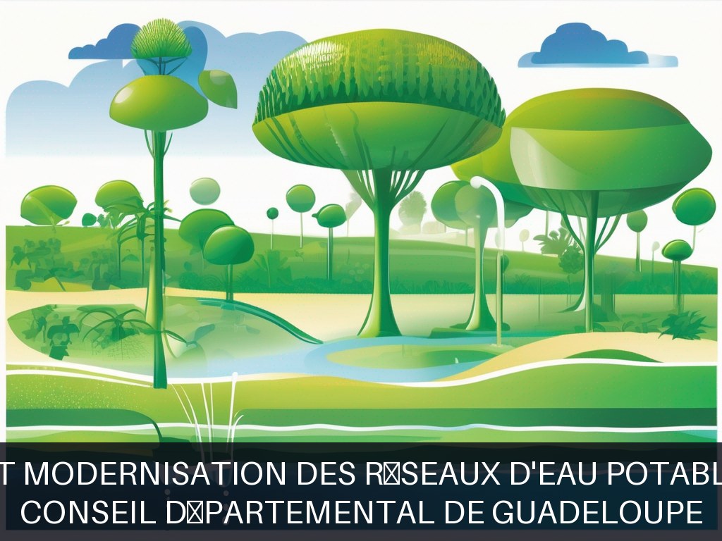 Illustration pour Conseil Départemental de Guadeloupe: Réhabilitation et modernisation des réseaux d'eau potable et d'irrigation (Potentiel à Court Terme)