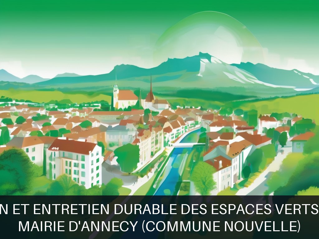 Illustration pour Mairie d'Annecy (commune nouvelle): Création et entretien durable des espaces verts publics