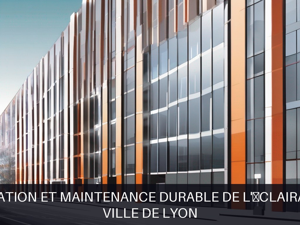 Illustration pour Ville de Lyon: Modernisation et maintenance durable de l'éclairage public (Potentiel à Court Terme)