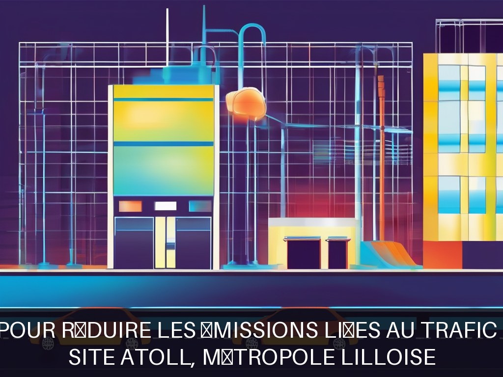 Illustration pour Site ATOLL, métropole lilloise: Solutions BTP pour réduire les émissions liées au trafic et à l’industrie