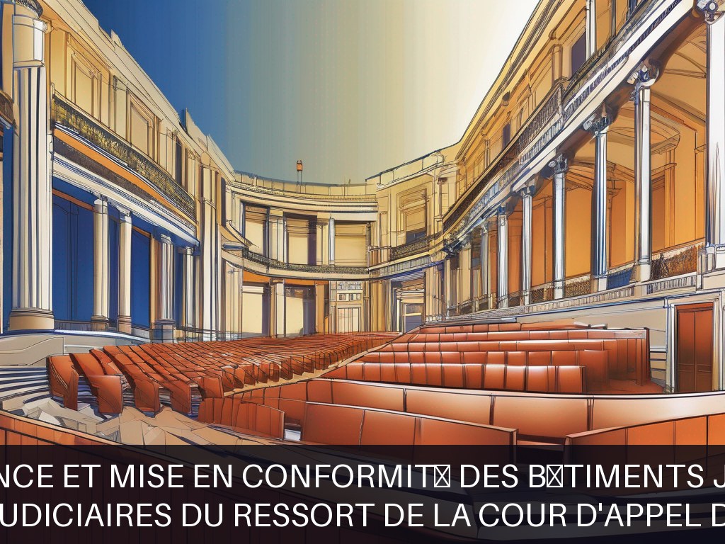Illustration pour Bâtiments judiciaires du ressort de la cour d'appel de Chambéry: Maintenance et mise en conformité des bâtiments judiciaires