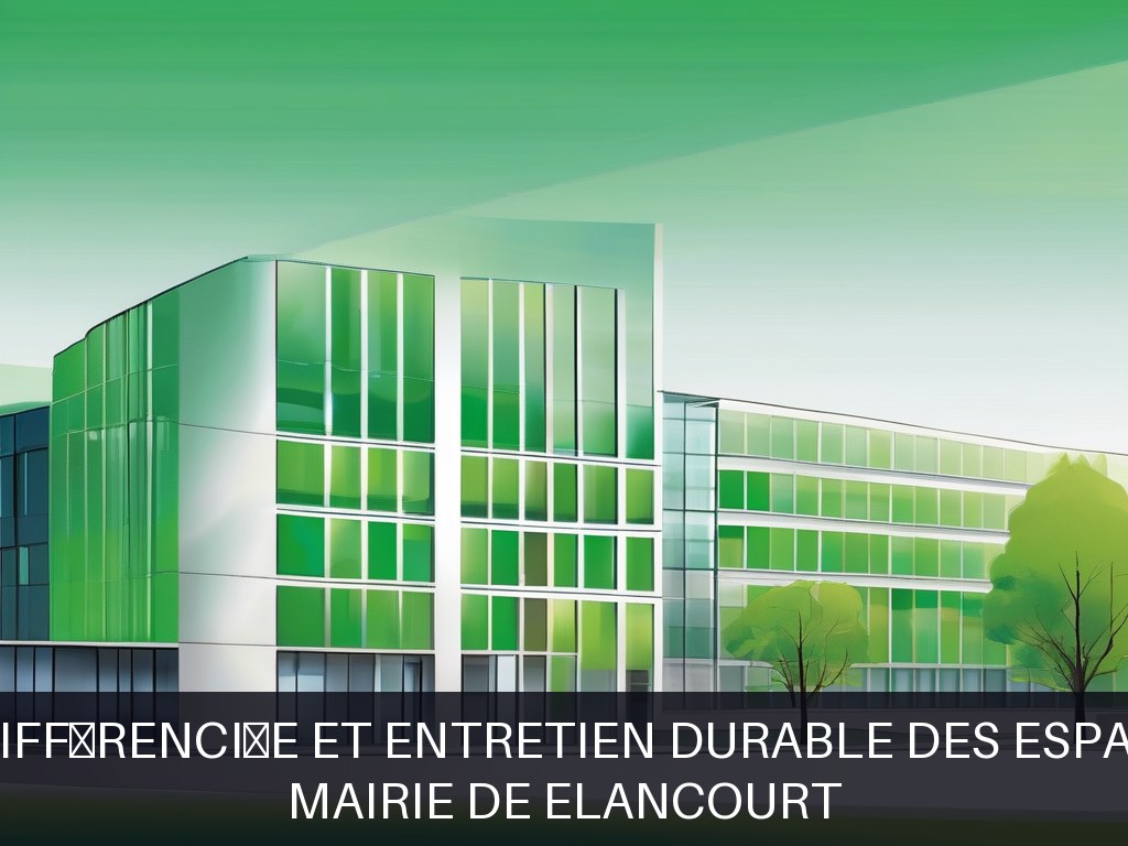 Illustration pour Mairie de ELANCOURT: Gestion différenciée et entretien durable des espaces verts