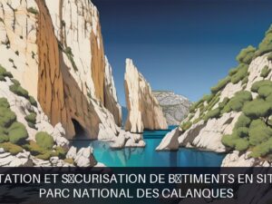 Illustration pour Parc national des Calanques: Réhabilitation et sécurisation de bâtiments en site classé
