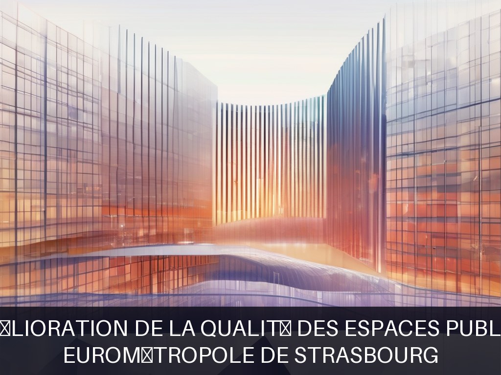 Illustration pour Eurométropole de Strasbourg: Amélioration de la qualité des espaces publics