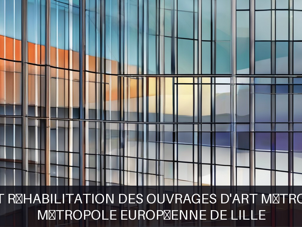 Illustration pour Métropole Européenne de Lille: Gestion et réhabilitation des ouvrages d'art métropolitains
