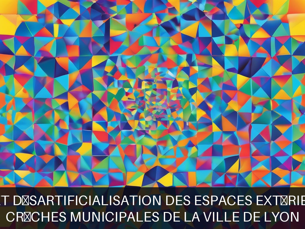 Illustration pour Crèches municipales de la Ville de Lyon: Végétalisation et désartificialisation des espaces extérieurs des crèches (Potentiel à Court Terme)