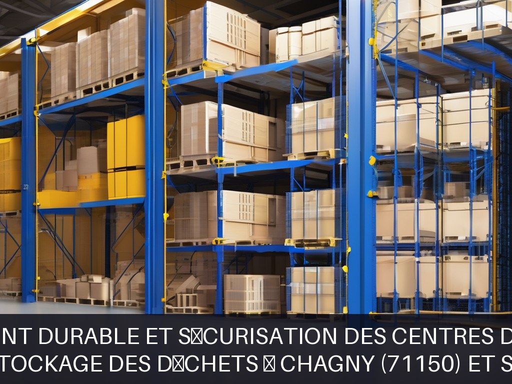 Illustration pour Centres de stockage des déchets à Chagny (71150) et sites associés: Aménagement durable et sécurisation des centres de stockage