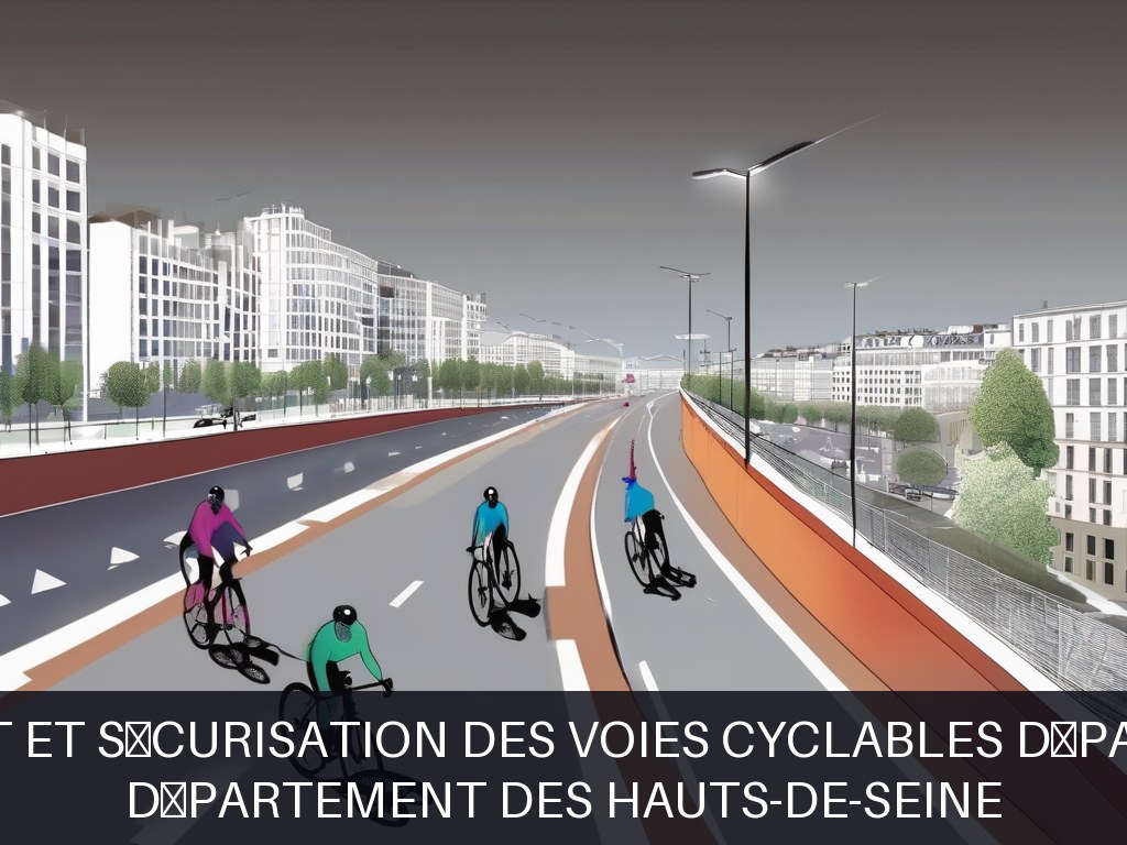 Illustration pour Département des Hauts-de-Seine: Aménagement et sécurisation des voies cyclables départementales (Potentiel à Court Terme)