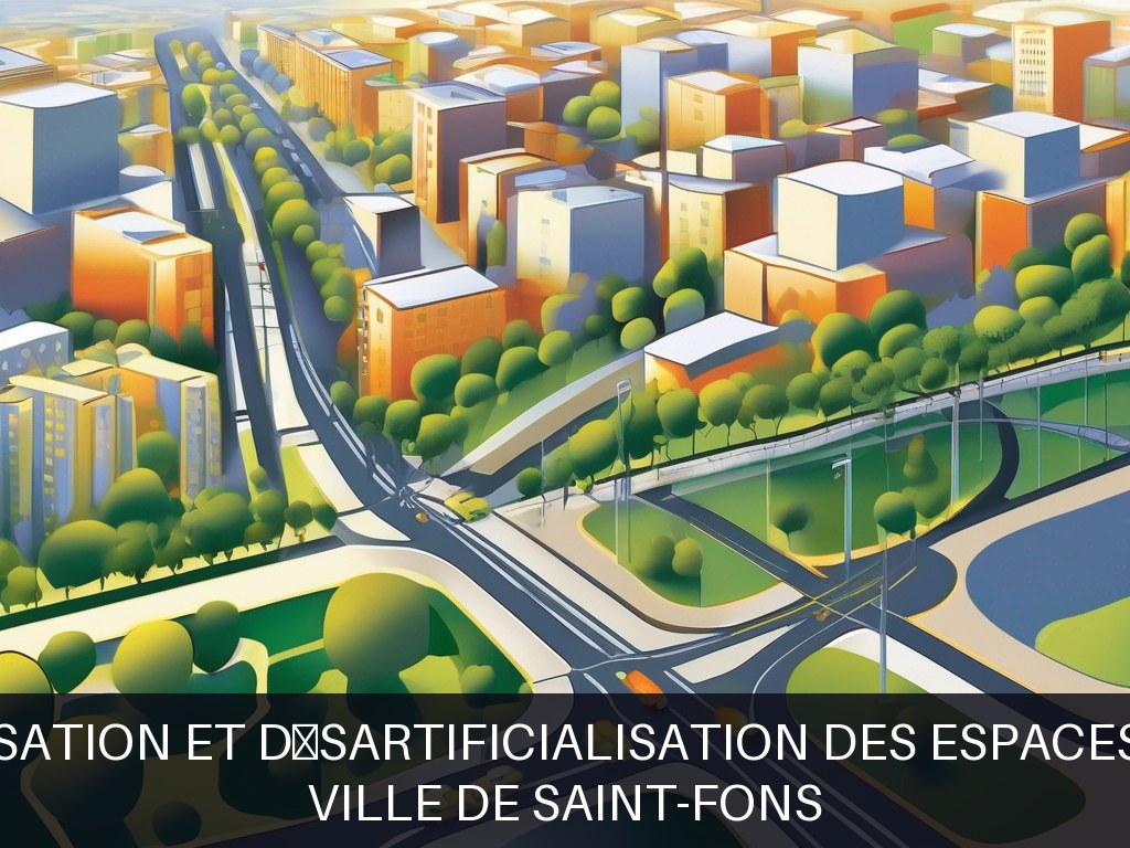 Illustration pour Ville de Saint-Fons: Végétalisation et désartificialisation des espaces urbains (Potentiel à Court Terme)