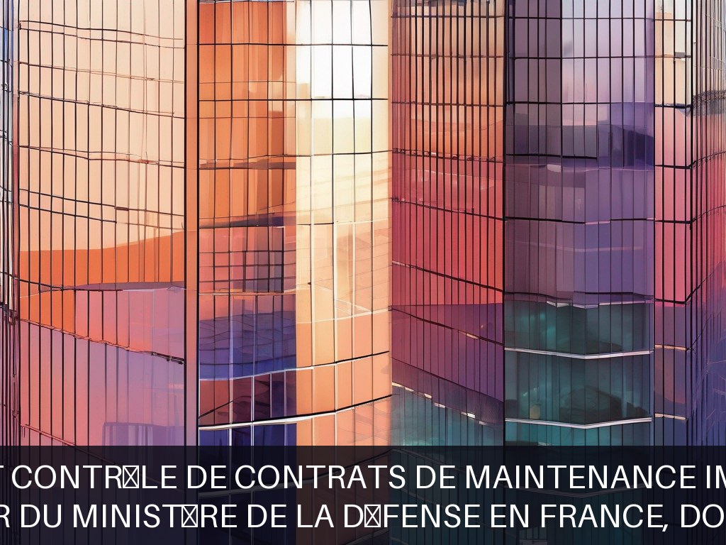 Illustration pour Patrimoine immobilier du ministère de la Défense en France, DOM-COM et à l’étranger: Gestion et contrôle de contrats de maintenance immobilière