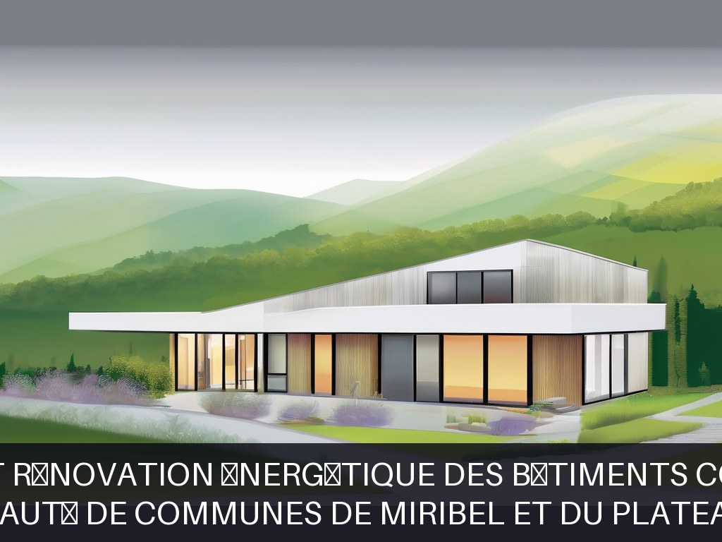 Illustration pour Communauté de Communes de Miribel et du Plateau (CCMP): Maintenance et rénovation énergétique des bâtiments communautaires