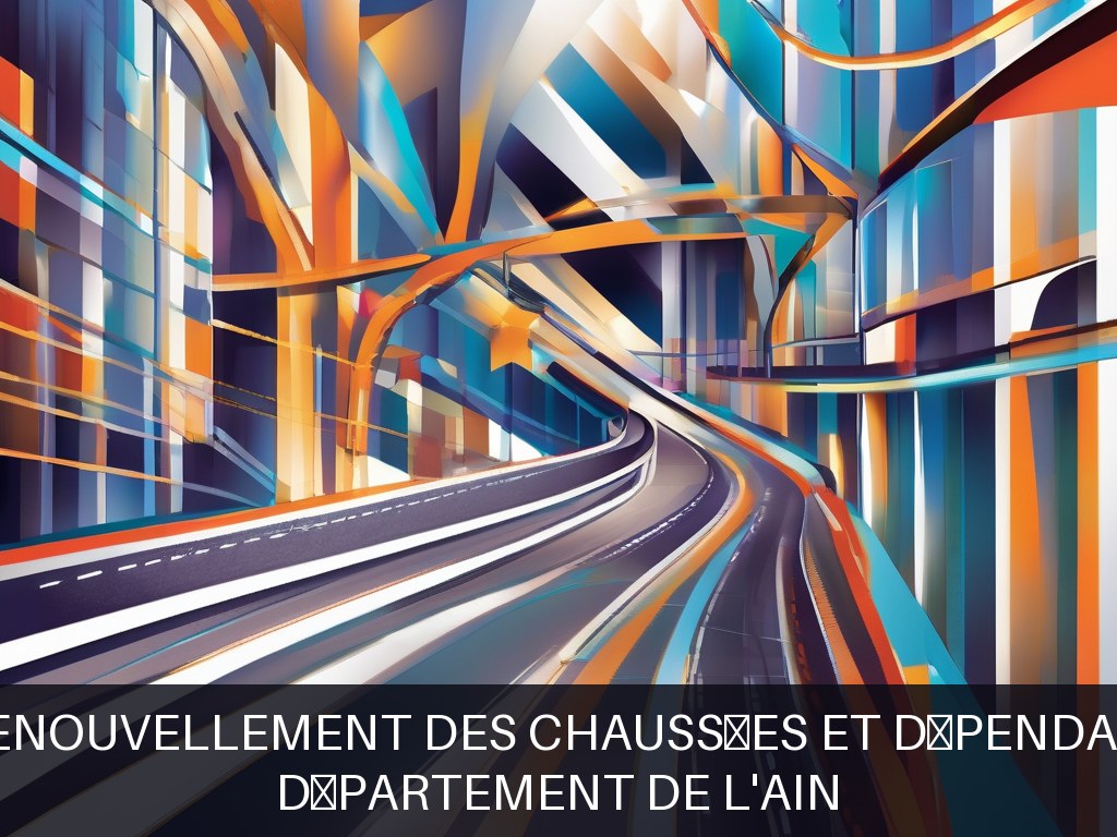 Illustration pour Département de l'Ain: Entretien et renouvellement des chaussées et dépendances routières