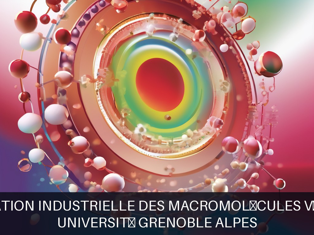 Illustration pour Université Grenoble Alpes: Valorisation industrielle des macromolécules végétales