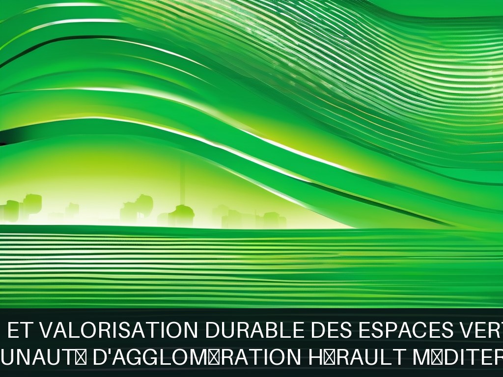 Illustration pour Communauté d'Agglomération Hérault Méditerranée: Entretien et valorisation durable des espaces verts publics