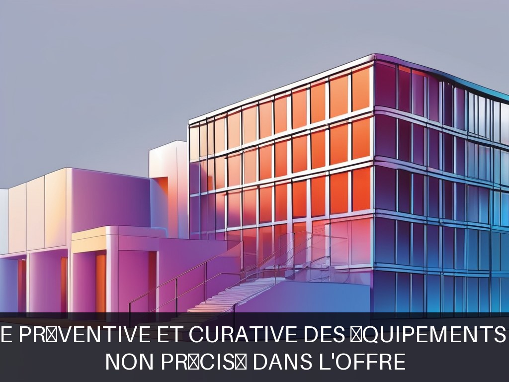 Illustration pour Non précisé dans l'offre: Maintenance préventive et curative des équipements du bâtiment