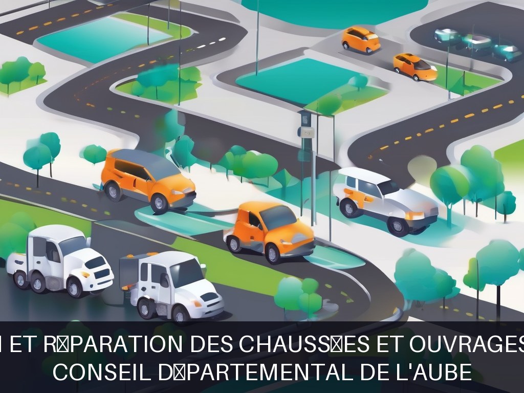 Illustration pour Conseil Départemental de l'Aube: Entretien et réparation des chaussées et ouvrages routiers