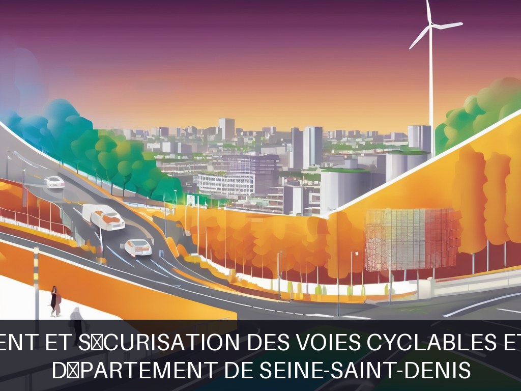 Illustration pour Département de Seine-Saint-Denis: Aménagement et sécurisation des voies cyclables et routières (Potentiel à Court Terme)