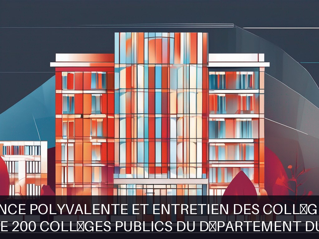 Illustration pour Plus de 200 collèges publics du Département du Nord: Maintenance polyvalente et entretien des collèges publics