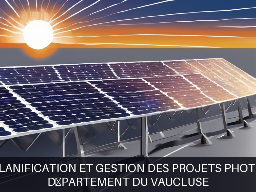 Illustration pour Département du Vaucluse: Accompagnement à la planification et gestion des projets photovoltaïques innovants (Potentiel à Court Terme)