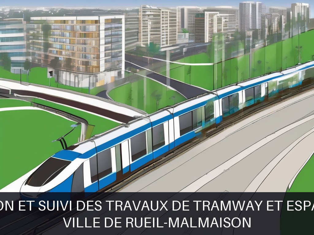 Illustration pour Ville de Rueil-Malmaison: Coordination et suivi des travaux de tramway et espaces publics