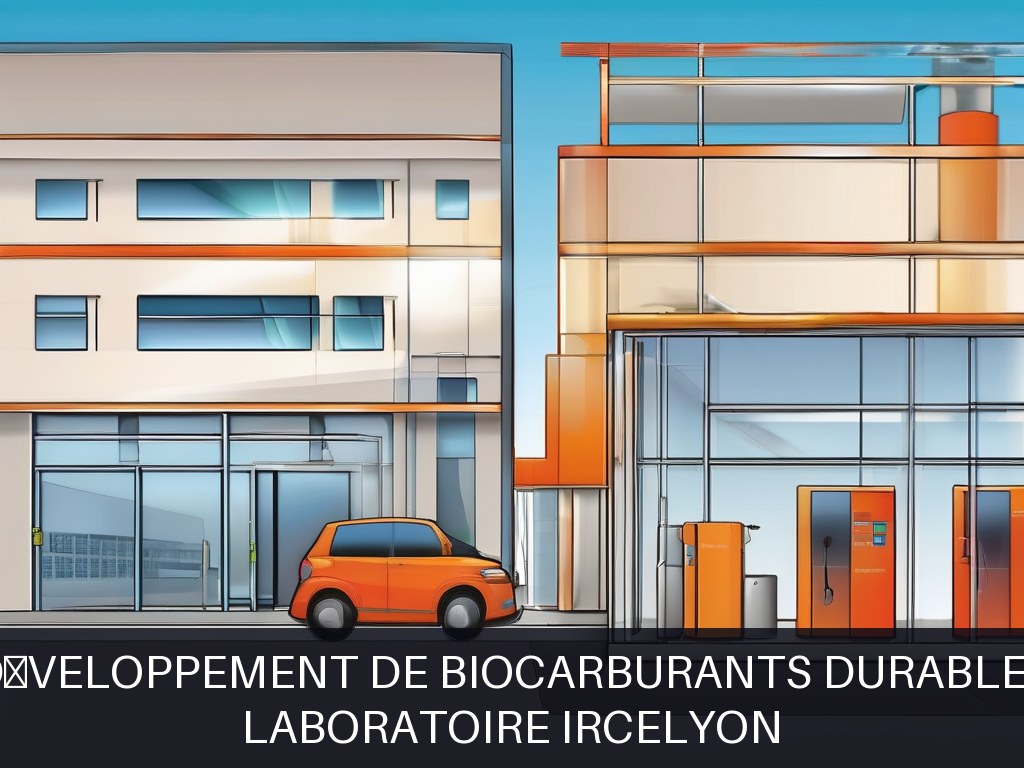 Illustration pour Laboratoire IRCELYON: Développement de biocarburants durables