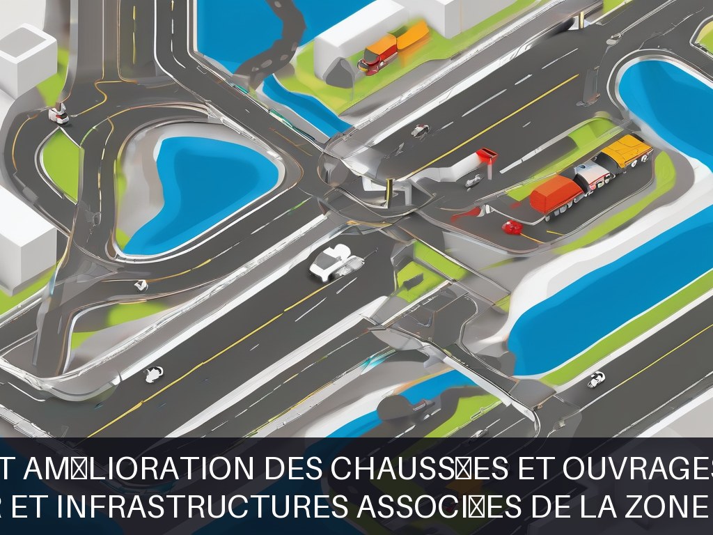 Illustration pour Réseau routier et infrastructures associées de la zone de Maucomble: Maintenance et amélioration des chaussées et ouvrages hydrauliques