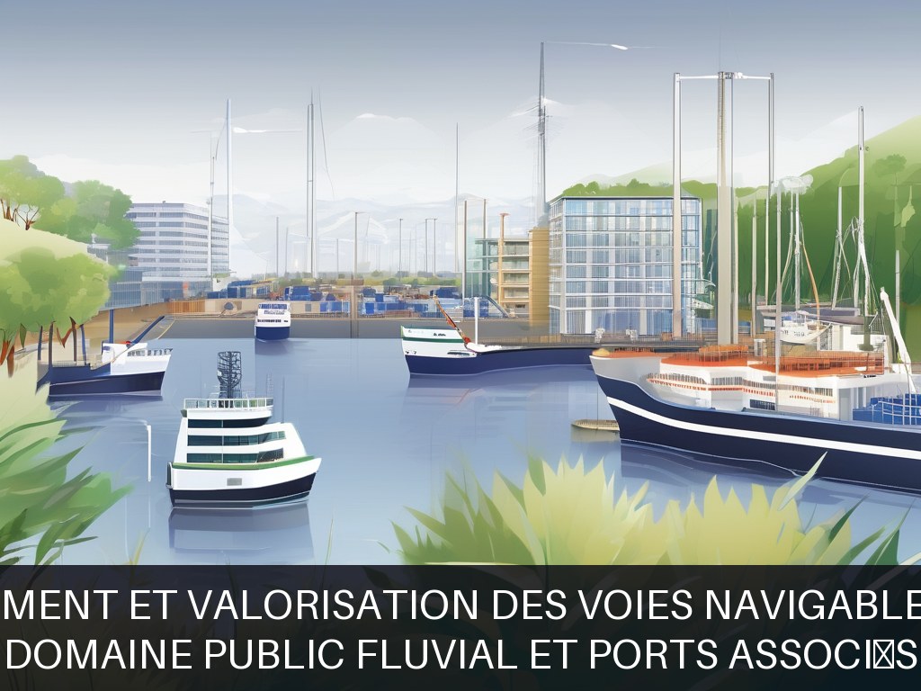 Illustration pour Domaine public fluvial et ports associés: Développement et valorisation des voies navigables et ports (Potentiel à Court Terme)